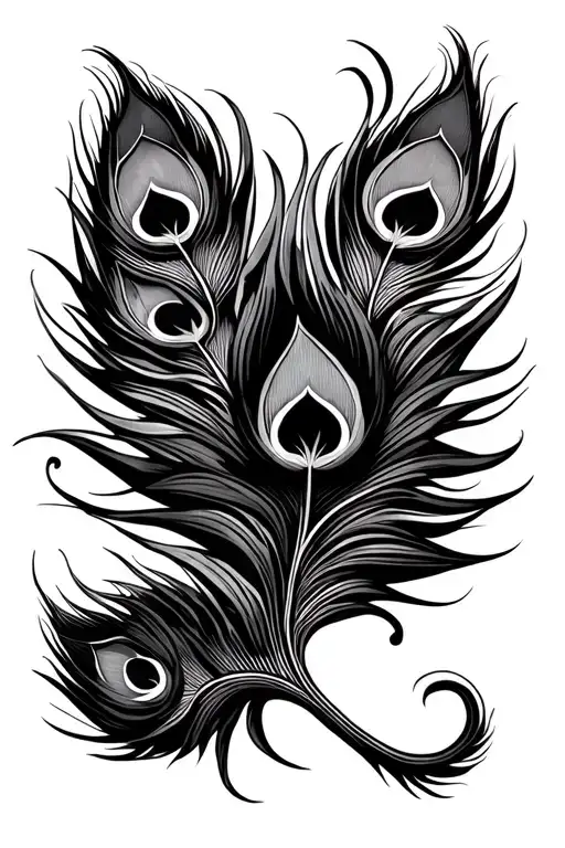 trishul peacock feather hanuman tattoo featuring tattoo design idea