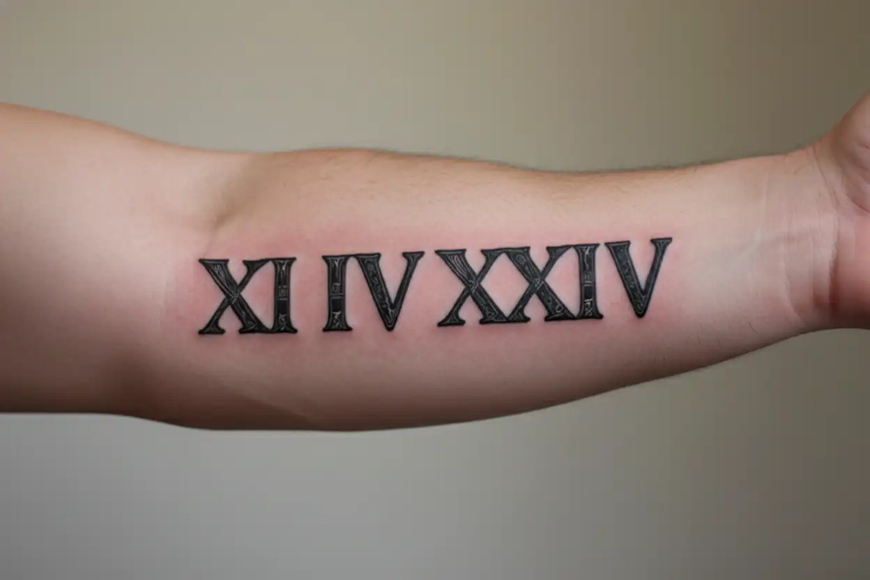 "XI IV XXIV" tattoo design idea