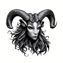 Libra Aries tattoo design idea