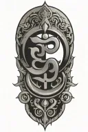 Incorporate an aum symbol tattoo design idea
