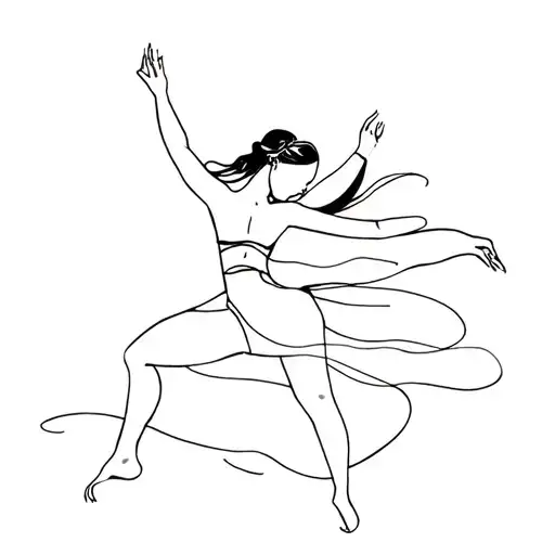 inspired by unforgettable dance song tattoo design idea