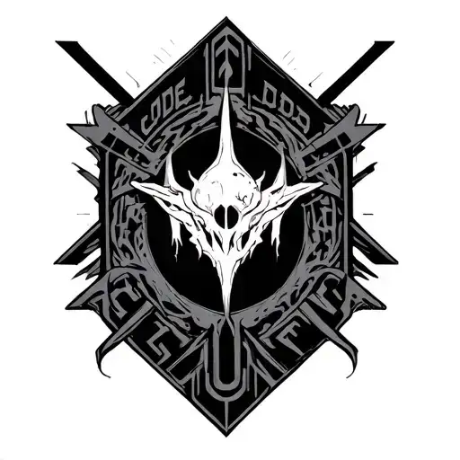 Cyber Sigilism Text tattoo design idea