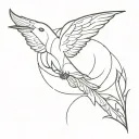 powder echo tattoo design idea