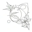 powder echo tattoo design idea