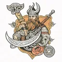 vikings tattoo design idea