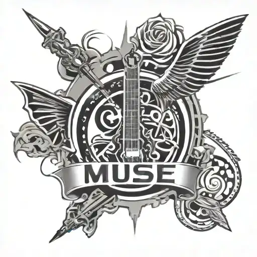 muse rock band tattoo tattoo design idea