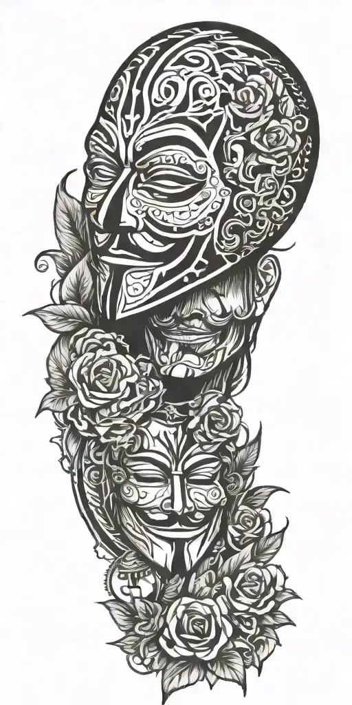 v for vendetta tattoo design idea