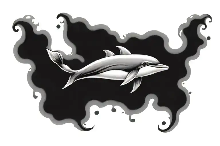 dolphin armband tattoo featuring tattoo design idea