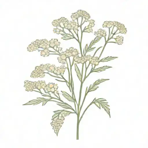 yarrow tattoo design idea