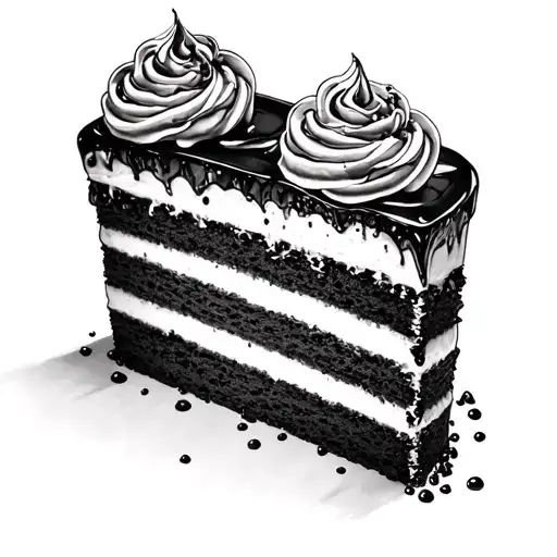 Jelly Roll cake tattoo design idea