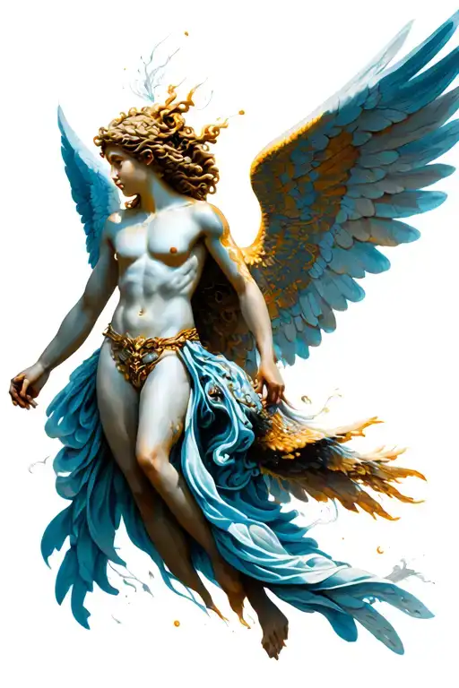 archangel Raphael tattoo design idea