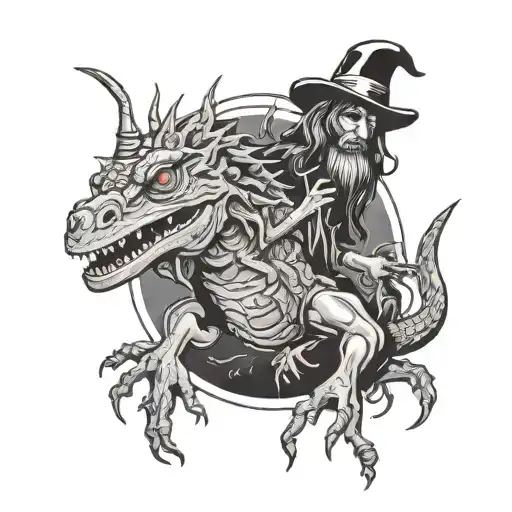 the dripping tap king gizzard and the lizard wizard tattoo design idea