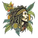 bob marley tattoo design idea