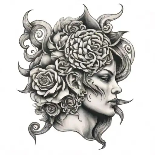 consciousness tattoo design idea