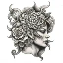 consciousness tattoo design idea