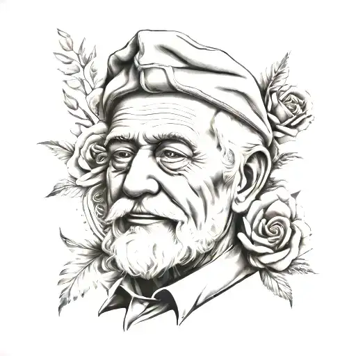 Grandfather Memorial tattoo design idea