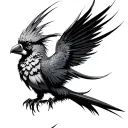 Cyberpunk Quetzal tattoo design idea