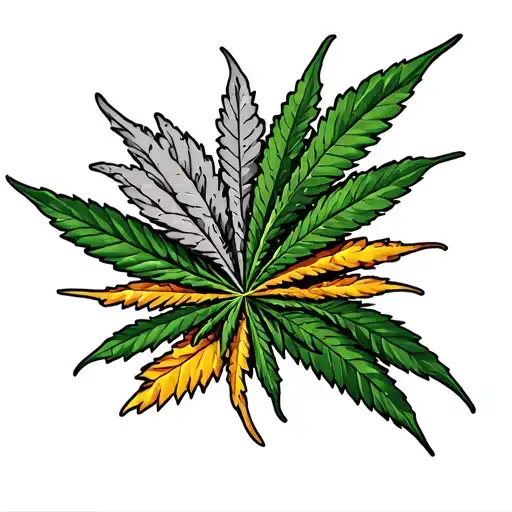 reggae, rastafari, peace, weed, joint tattoo design idea