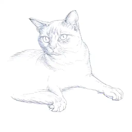 a black cat tattoo design idea