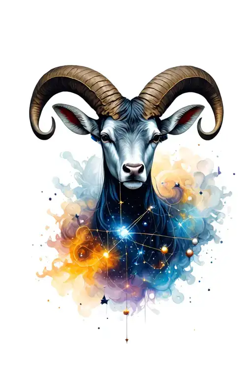 aries constellation tattoo design idea