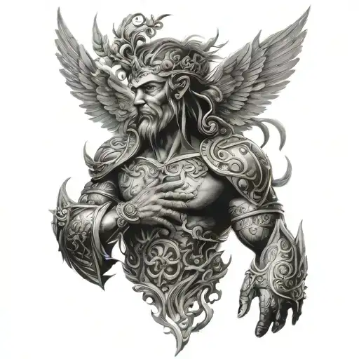 Heroes of Slavic Fairy Tales tattoo design idea