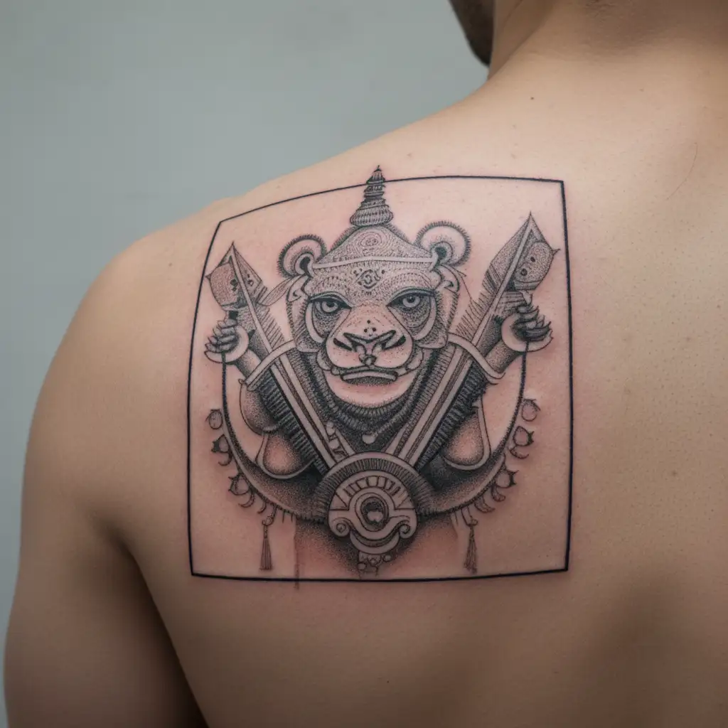 Ayyappa tattoo design idea