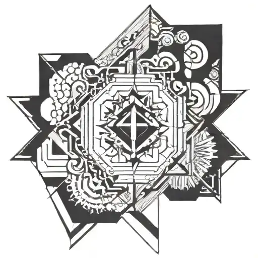 money attracting luck and money tattoo design idea