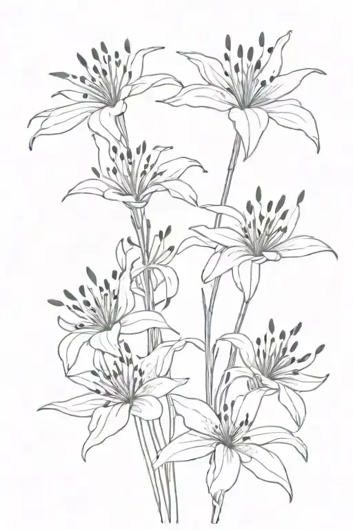 japanese red spider lily tattoo tattoo design idea