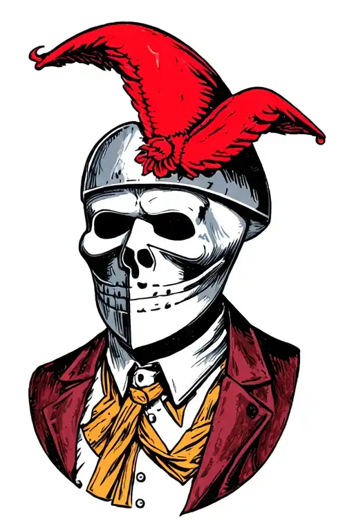 Executioner mask tattoo design idea