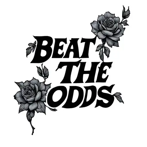 Beat The Odds tattoo design idea
