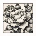 AJN with a carnation & snowdrop flower with 1/12/14 tattoo design idea