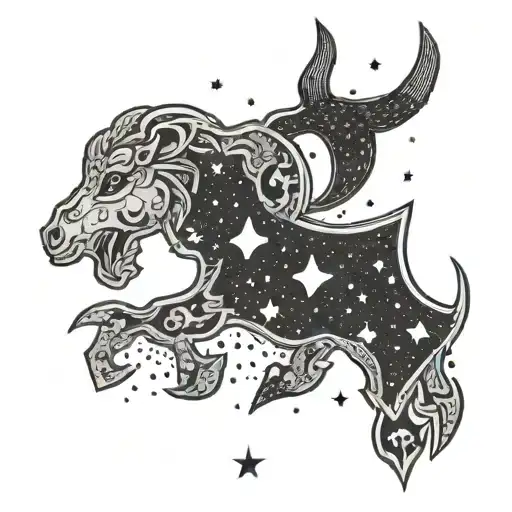 MAryland, Aries constellation intertwined tattoo design idea