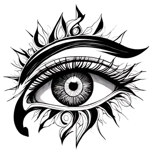 eye of horus tattoo design idea