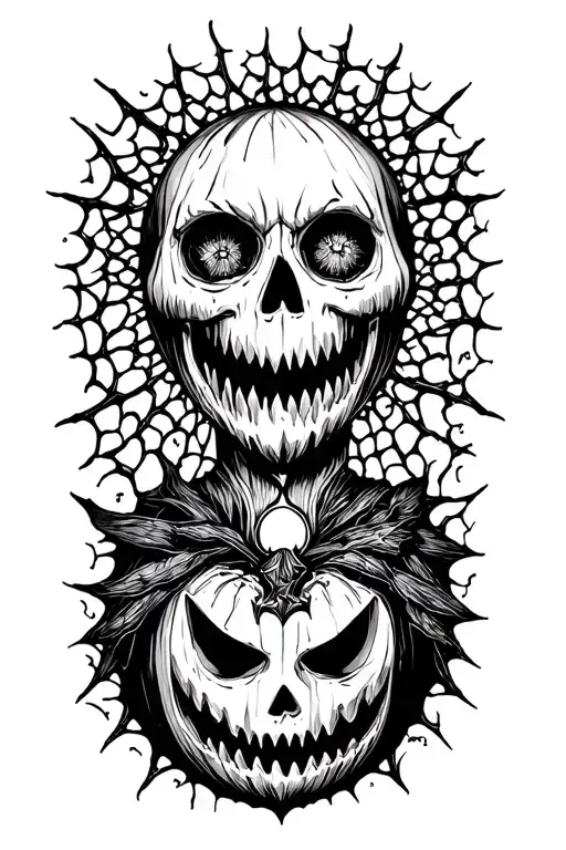 Halloween tattoo design idea