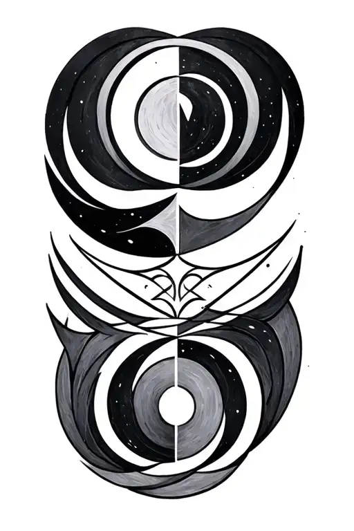 nordic runes circle geometric design incorporating tattoo design idea