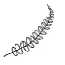 leaf with dna-strand incorporated within tattoo design idea