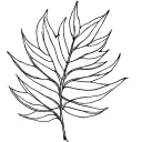 leaf with dna-strand incorporated within tattoo design idea