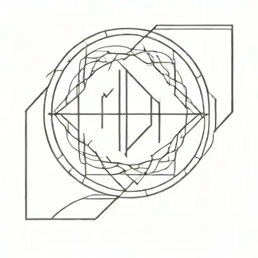 YHWH tiny tattoo just thin line across  tattoo design idea