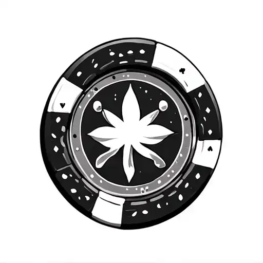 Poker Chip tattoo design idea