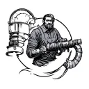 millwright tattoo design idea