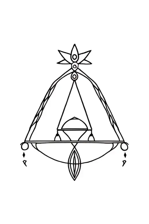 Libra Gypsy mantle tattoo design idea