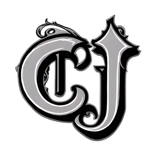Cj Initials tattoo design idea
