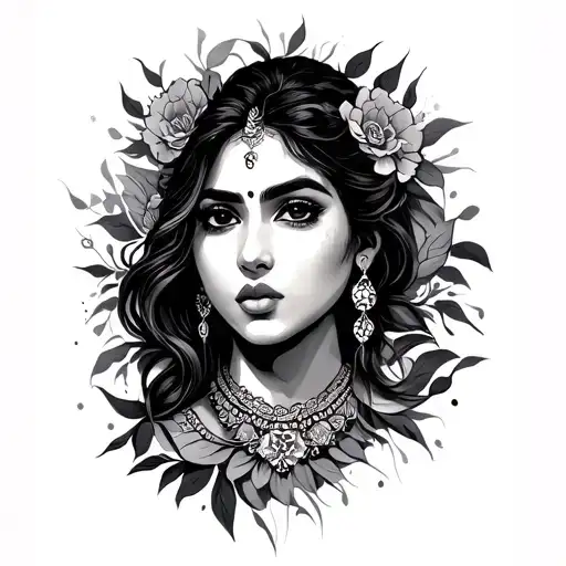 grit incorporating elements of Bengali tattoo design idea