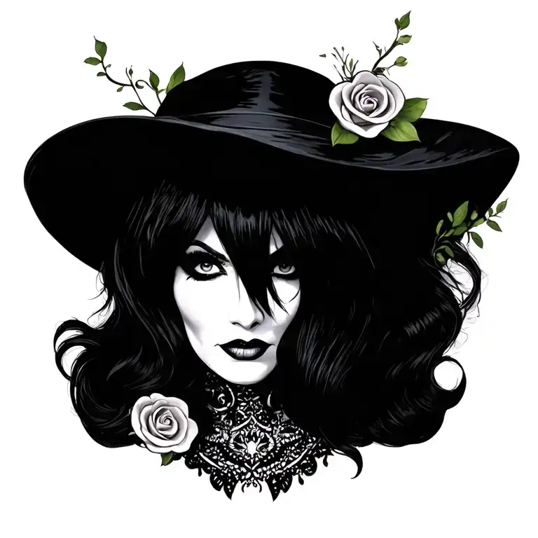 Elvira tattoo design idea