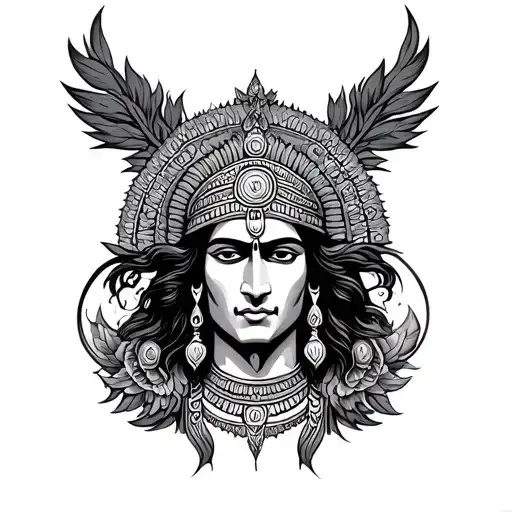 Mahabharat tattoo design idea