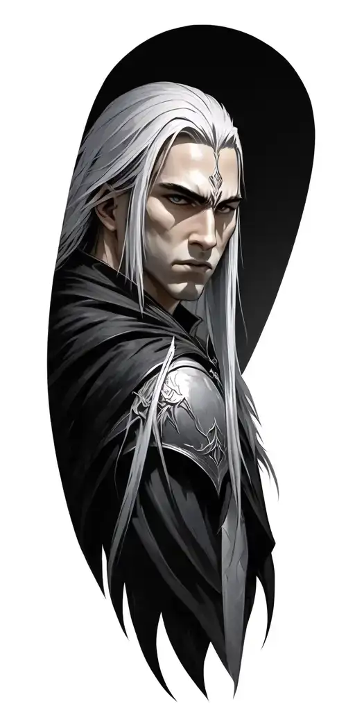 sephiroth final fantasy 7 tattoo design idea