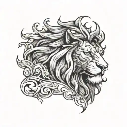 Escanor Lion tattoo design idea