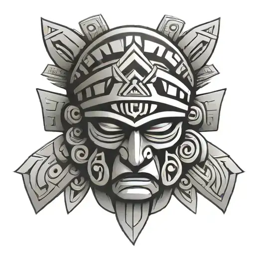 an Aztec tribal band tattoo tattoo design idea