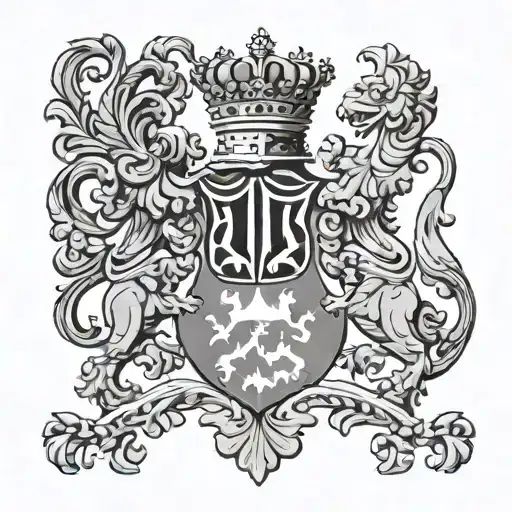czech republic bohemian region coat of arms  tattoo design idea