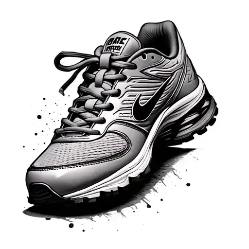 Running Shoe tattoo design idea